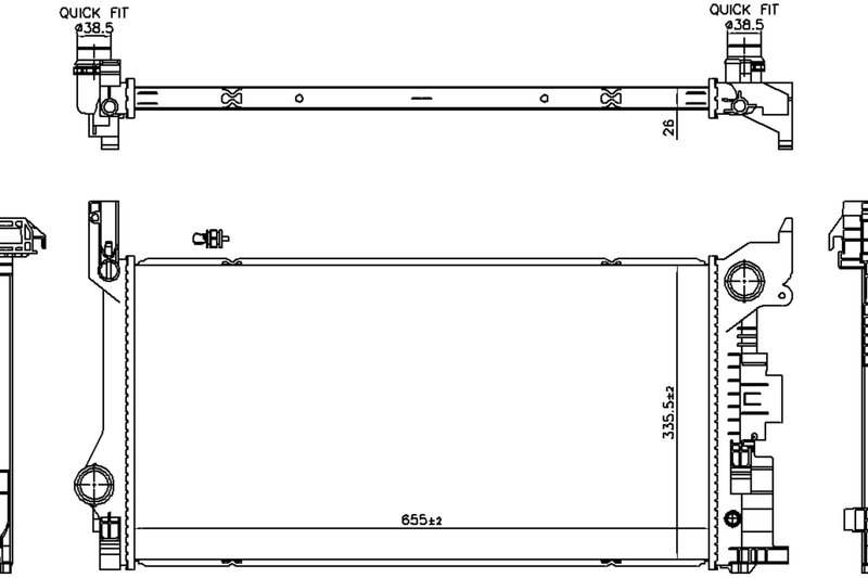 Nissens 606565 Radiator