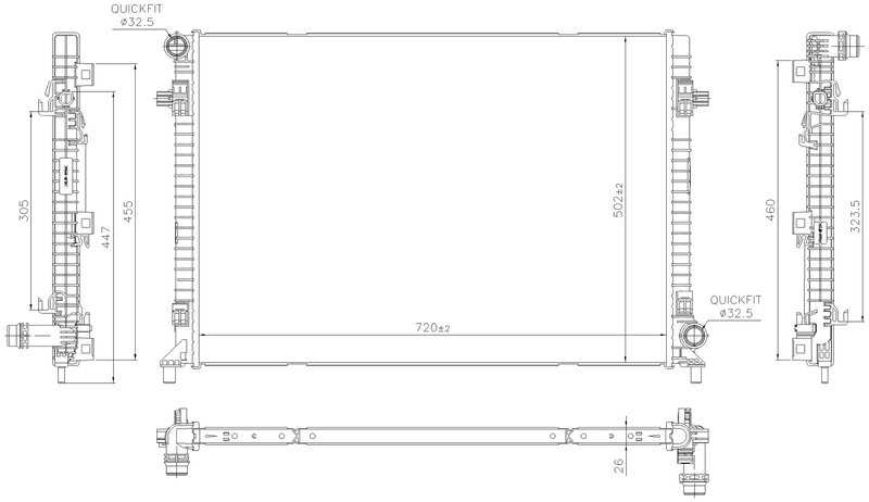 Nissens 606705 Radiator