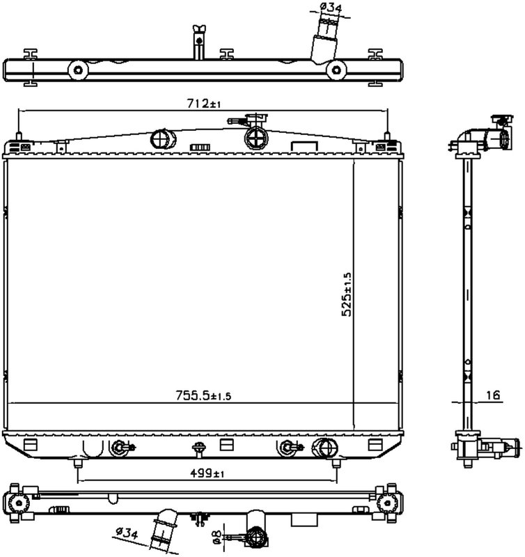 Nissens 606827 Radiator