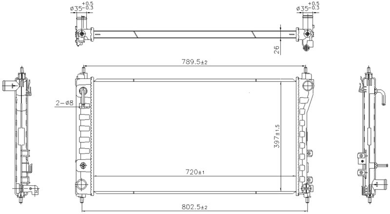 Nissens 606831 Radiator