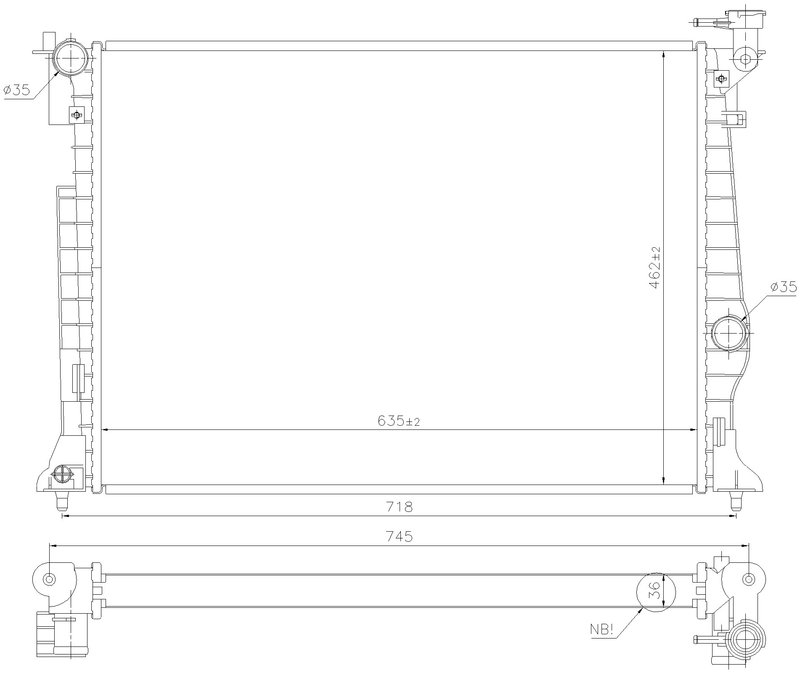 Nissens 606953 Radiator