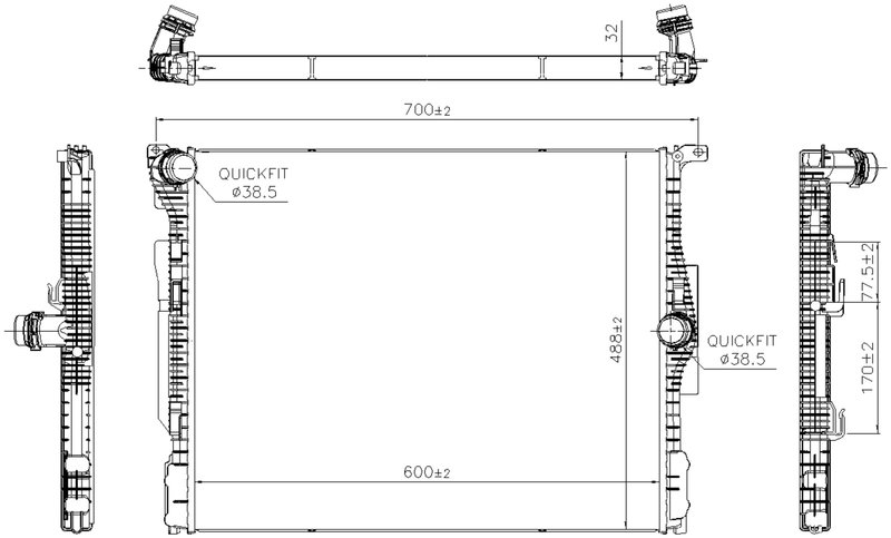 Nissens 607116 Radiator