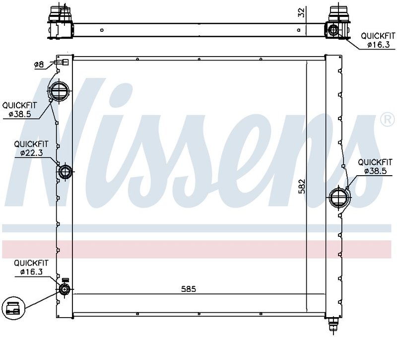 Nissens 60827 Radiator