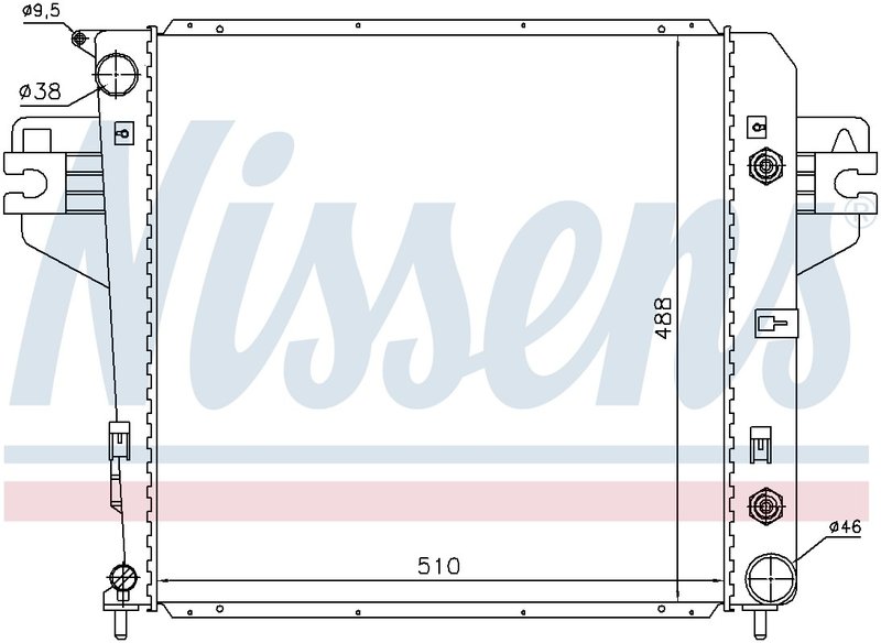 Nissens 61017 Radiator - Front