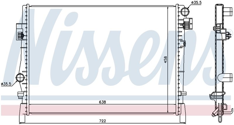 Nissens 61027 Radiator - Front