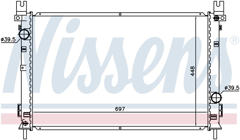 Nissens 61028 Radiator - Front