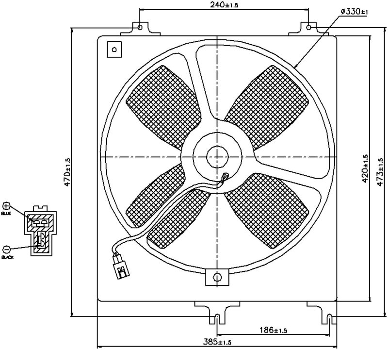 Nissens 85069 A/C Condenser Fan Assembly