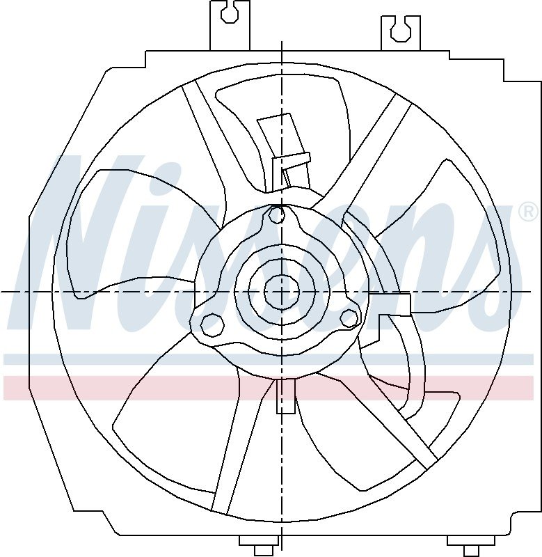 Nissens 85381 A/C Condenser Fan Assembly - Left