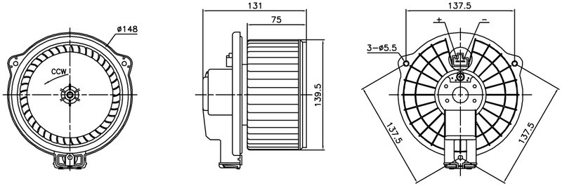 Nissens 87717 HVAC Blower Motor Assembly