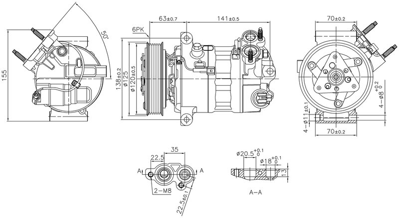 Nissens 890594 A/C Compressor