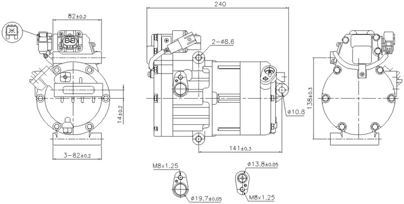 Nissens 891022 A/C Compressor