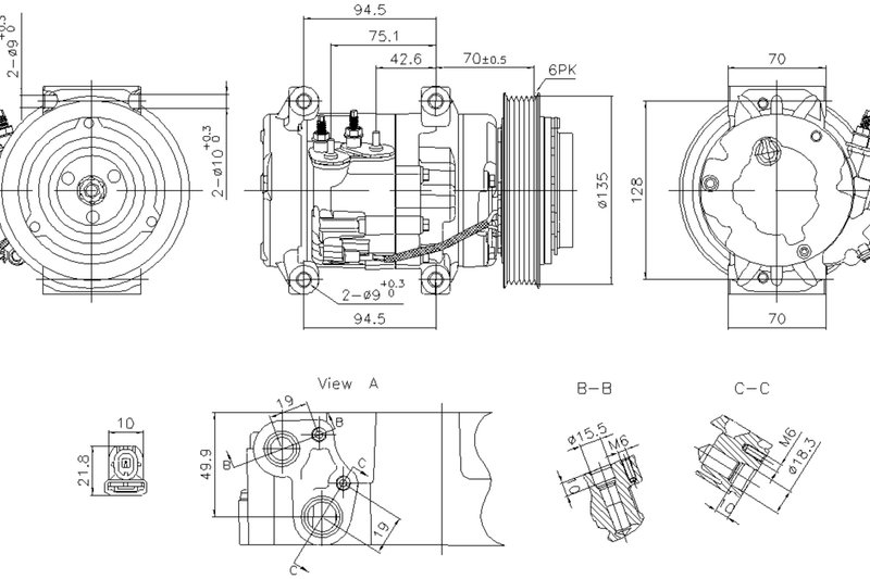 Nissens 891052 A/C Compressor