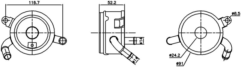 Nissens 91365 Engine Oil Cooler