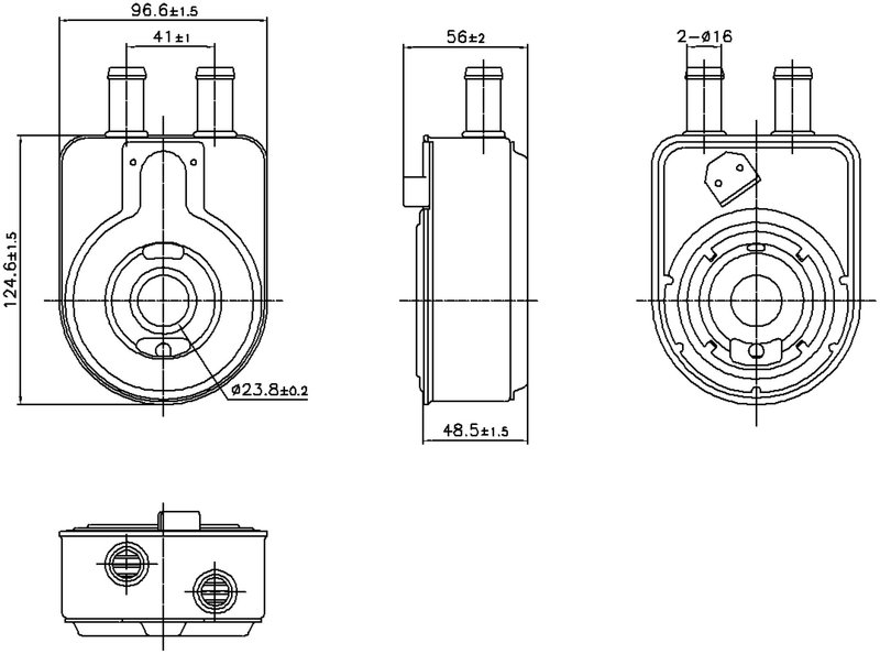 Nissens 91448 Engine Oil Cooler
