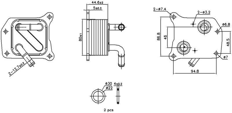 Nissens 91519 Engine Oil Cooler
