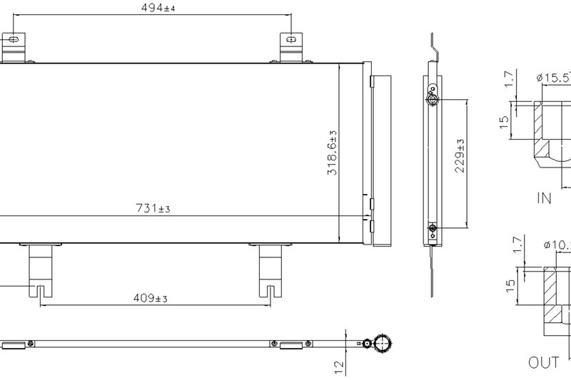 Nissens 940908 A/C Condenser