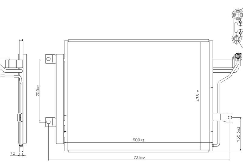 Nissens 940909 A/C Condenser and Receiver Drier Assembly