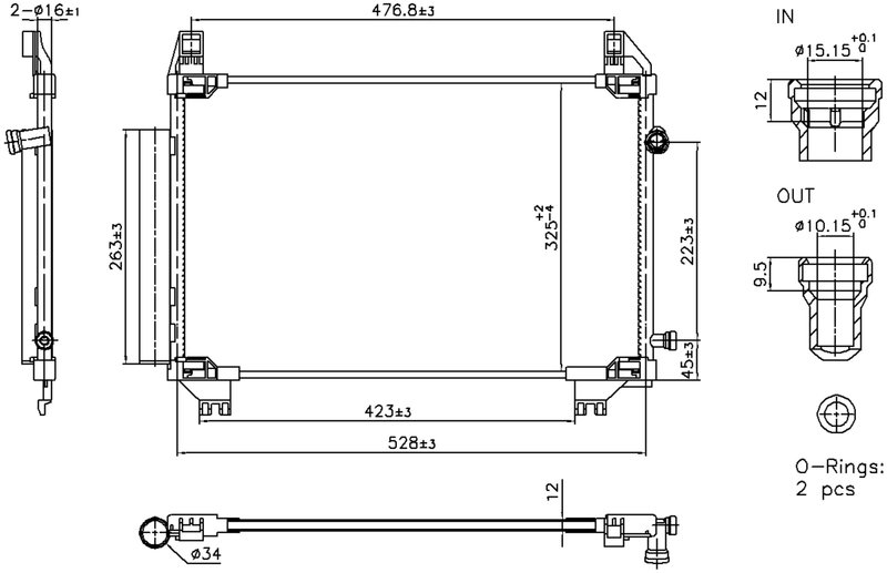 Nissens 940943 A/C Condenser