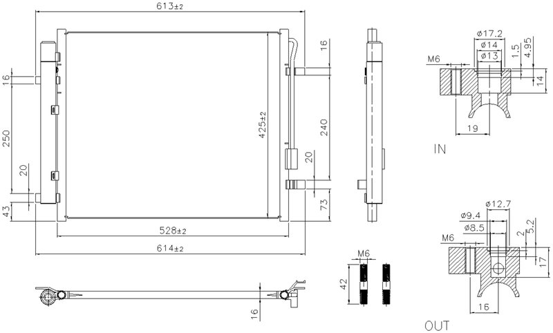 Nissens 941028 A/C Condenser