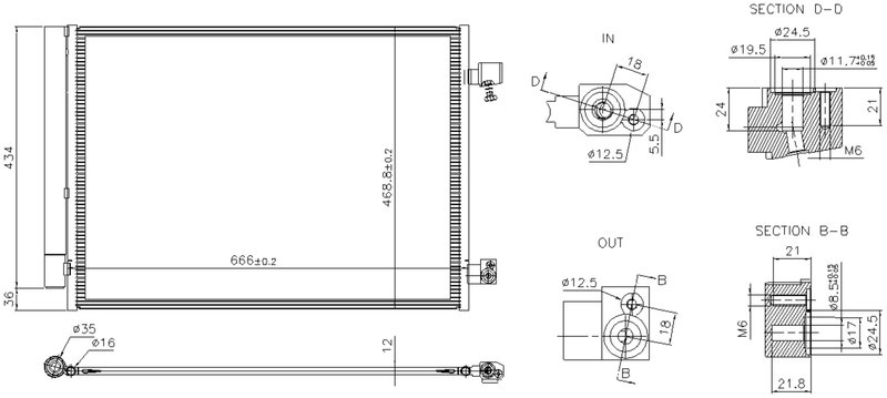 Nissens 941345 A/C Condenser