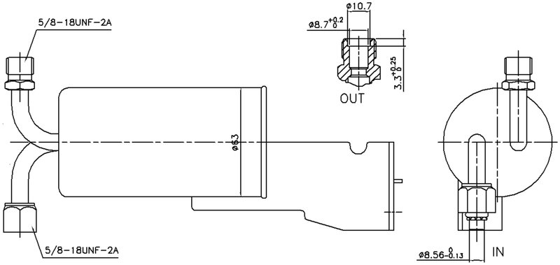 Nissens 95120 A/C Receiver Drier - Front