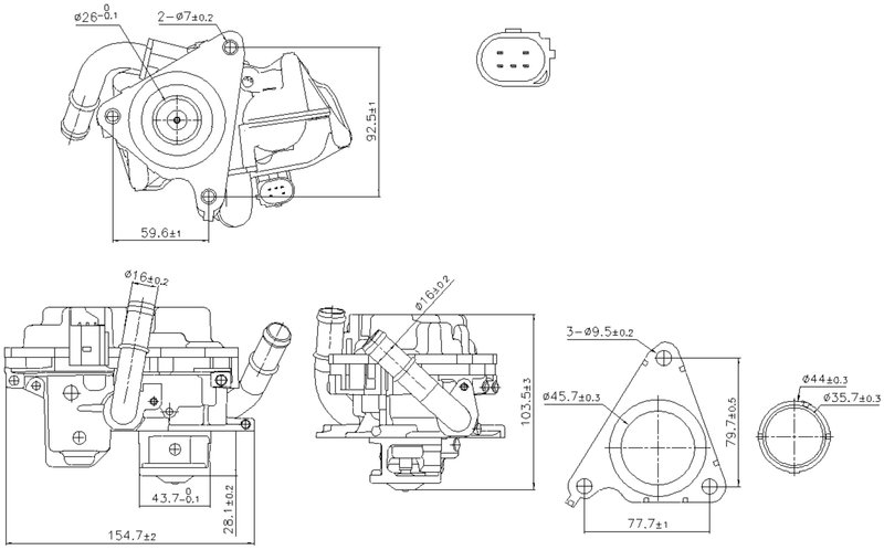 Nissens 98379 Exhaust Gas Recirculation (EGR) Valve