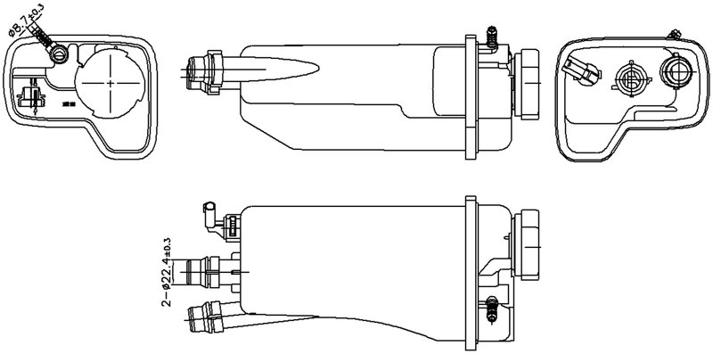 Nissens 996361 Engine Coolant Reservoir