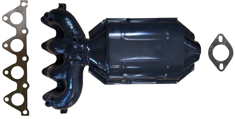 OP Converters OPCM2018 Catalytic Converter with Integrated Exhaust Manifold - Front
