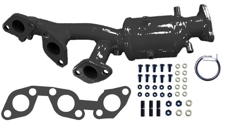 OP Converters OPCN3043 Catalytic Converter with Integrated Exhaust Manifold - Left