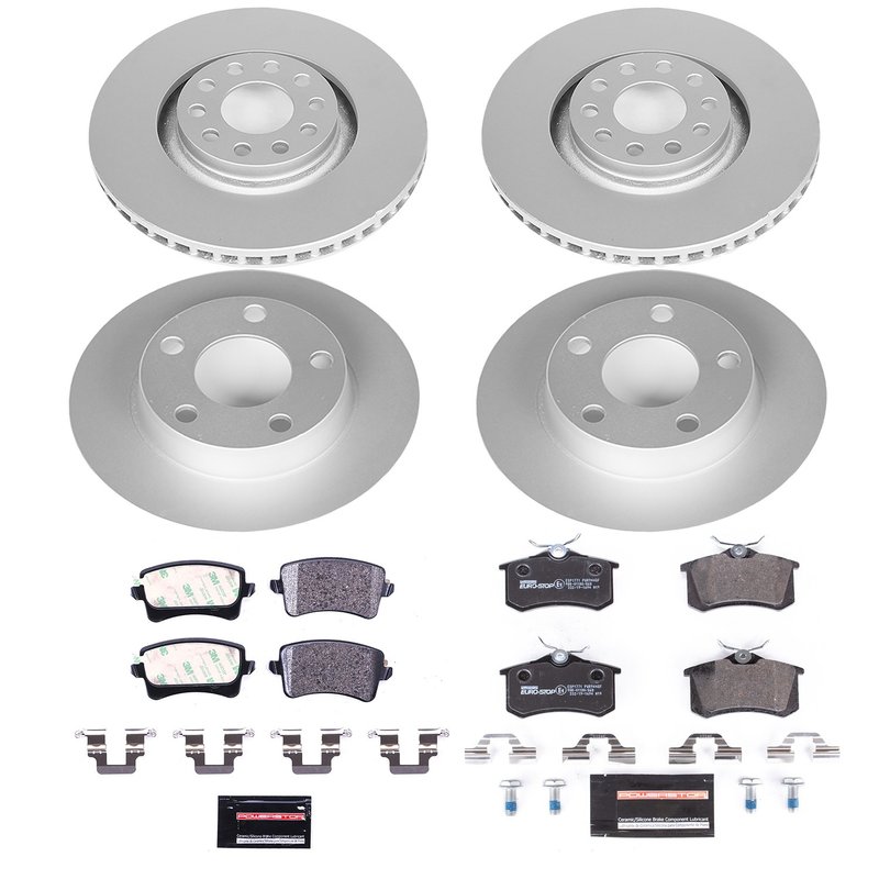 PowerStop ESK889 Disc Brake Kit - Front and Rear
