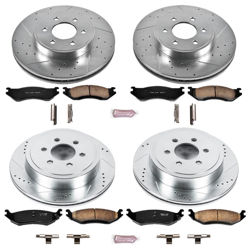 PowerStop K4471 Disc Brake Kit - Front and Rear