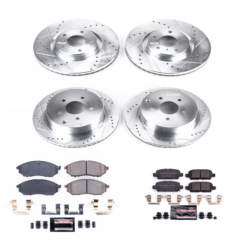 PowerStop K8061 Disc Brake Kit - Front and Rear