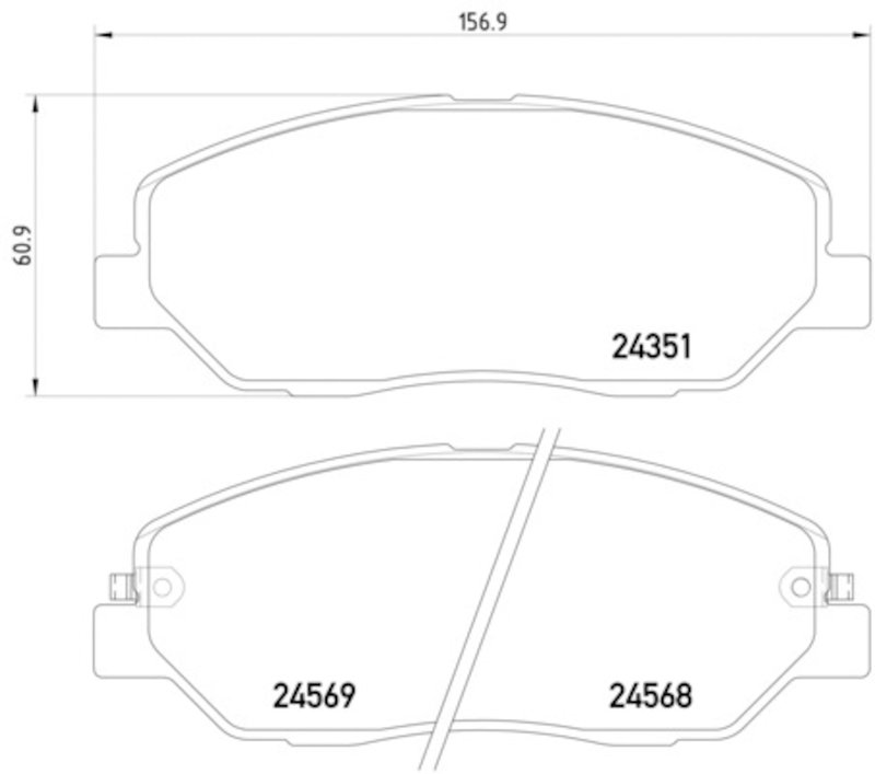 Pagid 355012371 Disc Brake Pad Set - Front