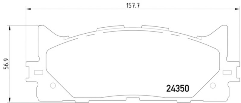 Pagid 355012401 Disc Brake Pad Set - Front