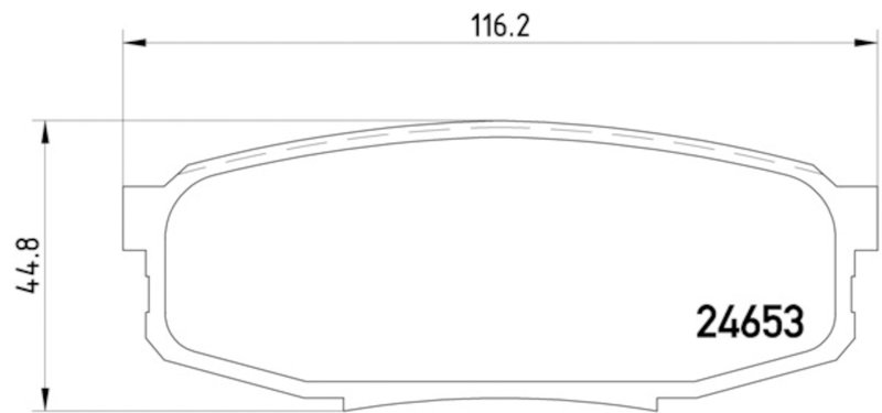Pagid 355013771 Disc Brake Pad Set - Rear