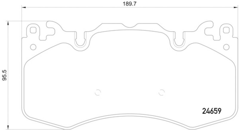 Pagid 355016151 Disc Brake Pad Set - Front