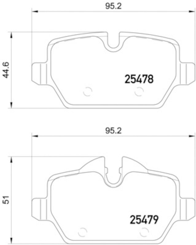Pagid 355020111 Disc Brake Pad Set - Rear