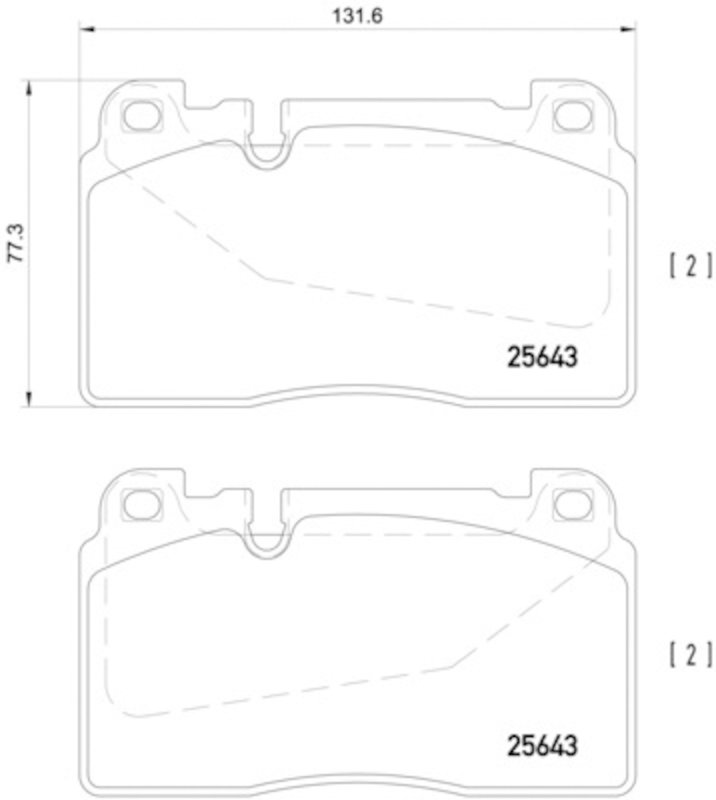 Pagid 355020251 Disc Brake Pad Set - Front