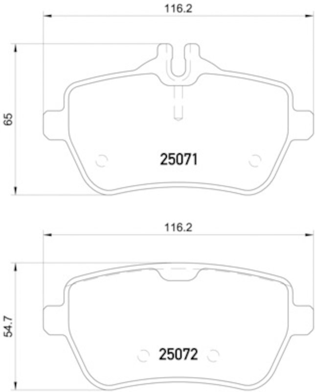 Pagid 355020471 Disc Brake Pad Set - Rear