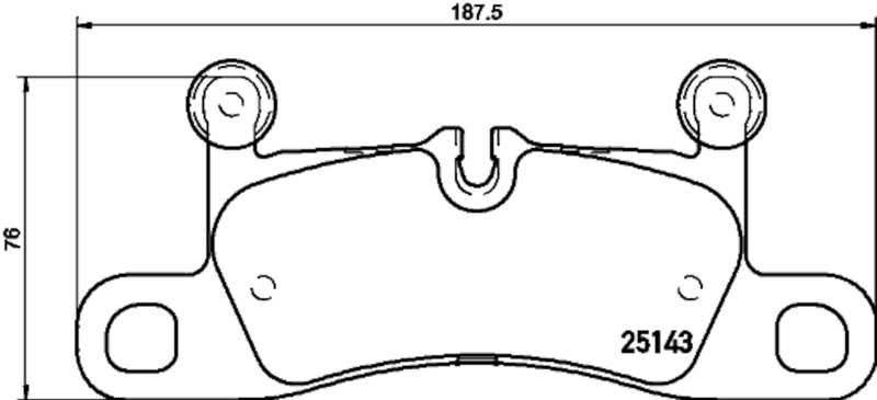 Pagid 355023371 Disc Brake Pad Set - Rear