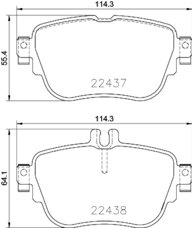 Pagid 355025781 Disc Brake Pad Set - Rear