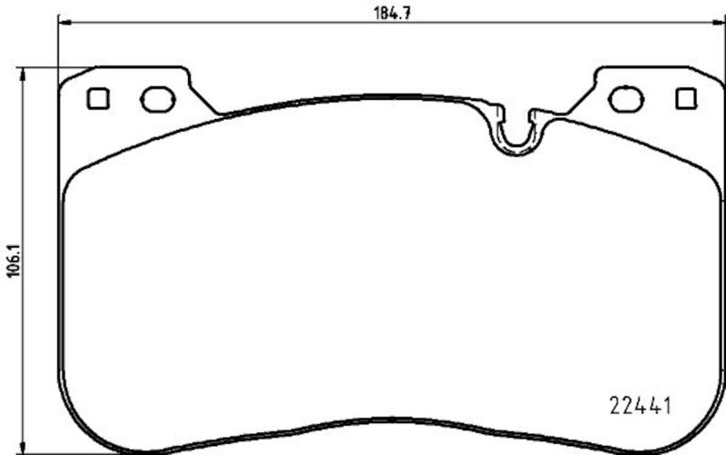 Pagid 355025991 Disc Brake Pad Set - Front