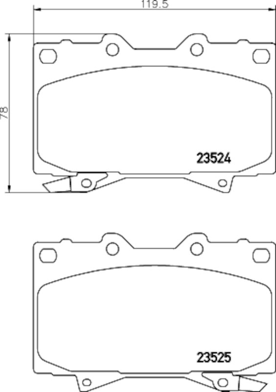 Pagid 355033941 Disc Brake Pad Set - Front
