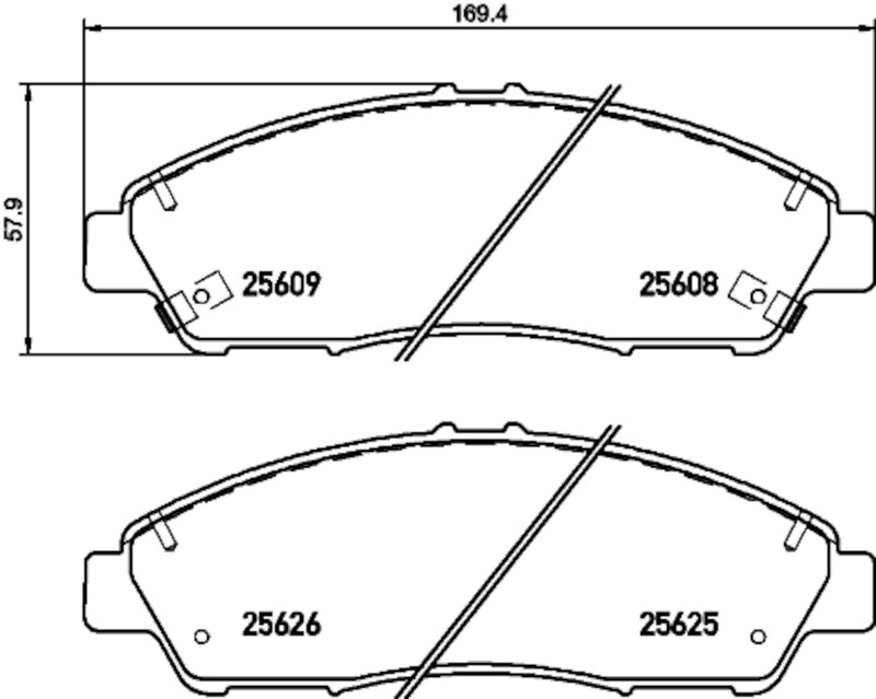 Pagid 355036141 Disc Brake Pad Set - Front
