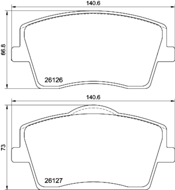 Pagid 355039001 Disc Brake Pad Set - Front