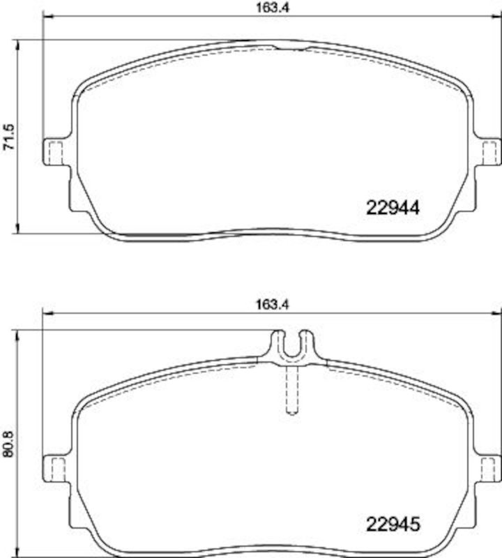 Pagid 355039011 Disc Brake Pad Set - Front