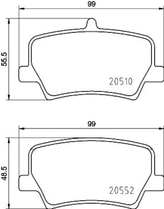 Pagid 355039391 Disc Brake Pad Set - Rear