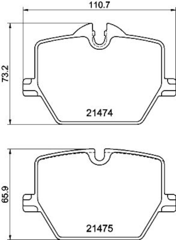 Pagid 355040601 Disc Brake Pad Set - Rear