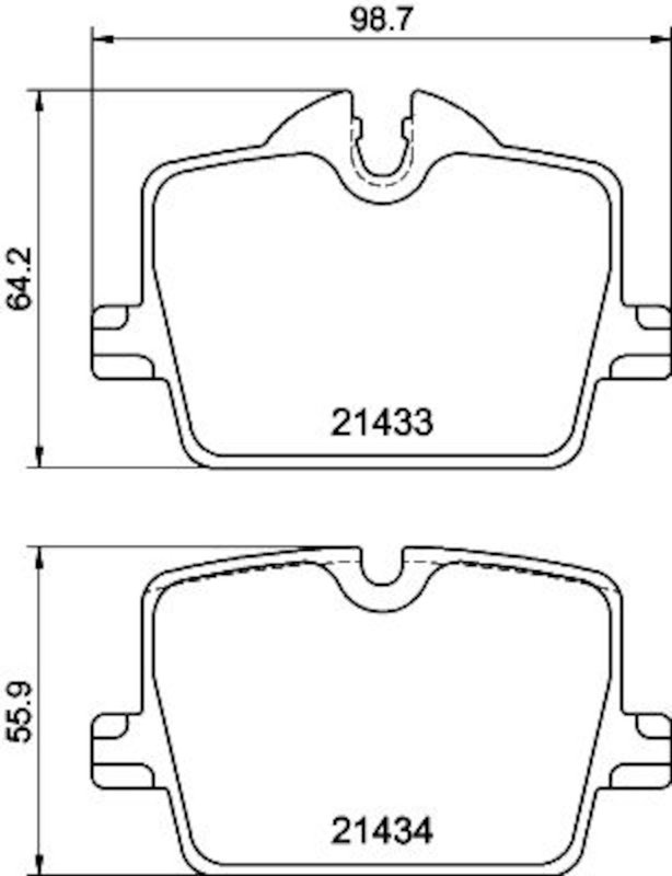 Pagid 355040911 Disc Brake Pad Set - Rear