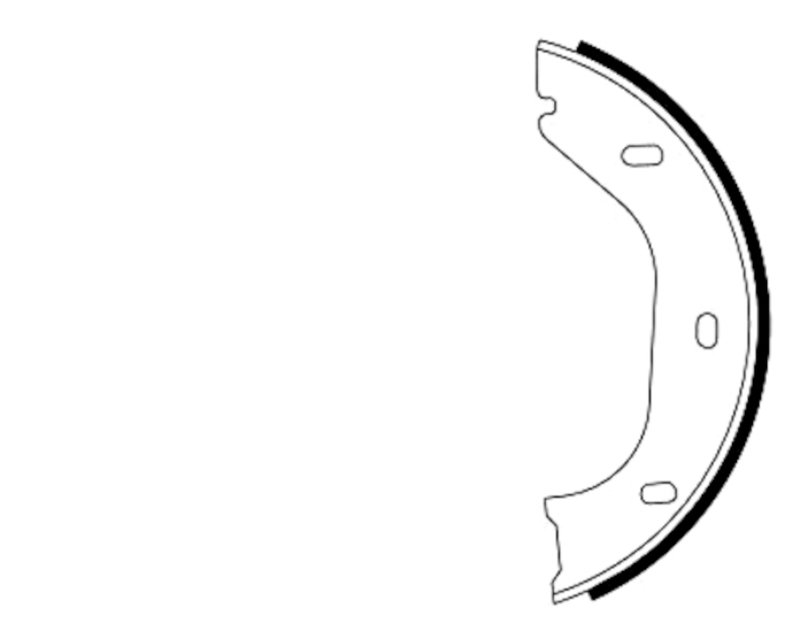 Pagid 355050011 Parking Brake Shoe Set - Rear